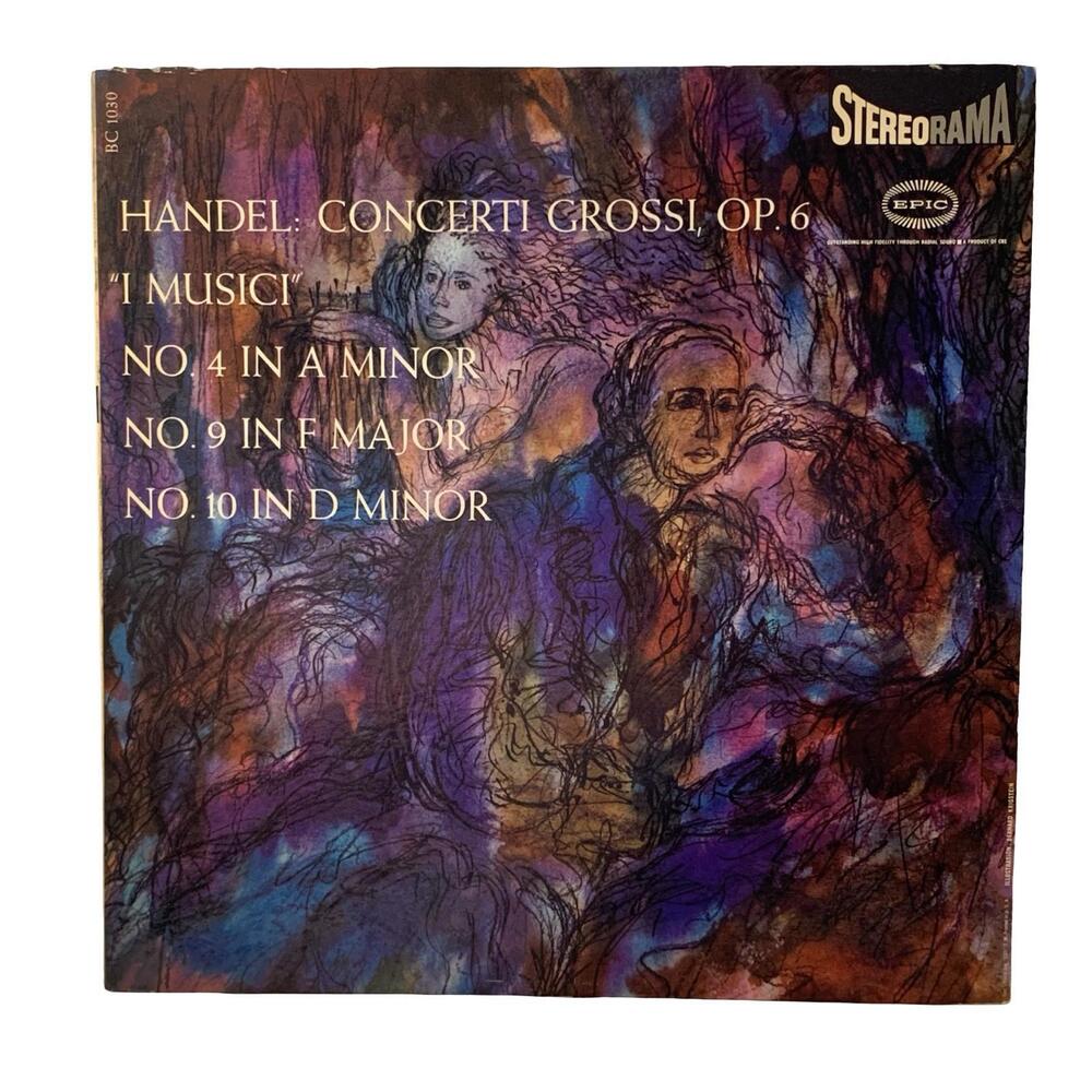 Handel Concerti Grossi Op. 6 Nos. 4, 9, & 10 LP I Musici Epic 12"